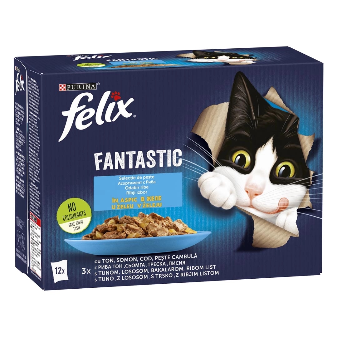 Felix mokra hrana za mačke Multipack 10x80 g