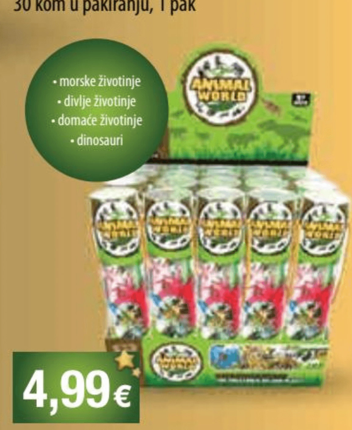 Figurice životinje u tubi 1 pak