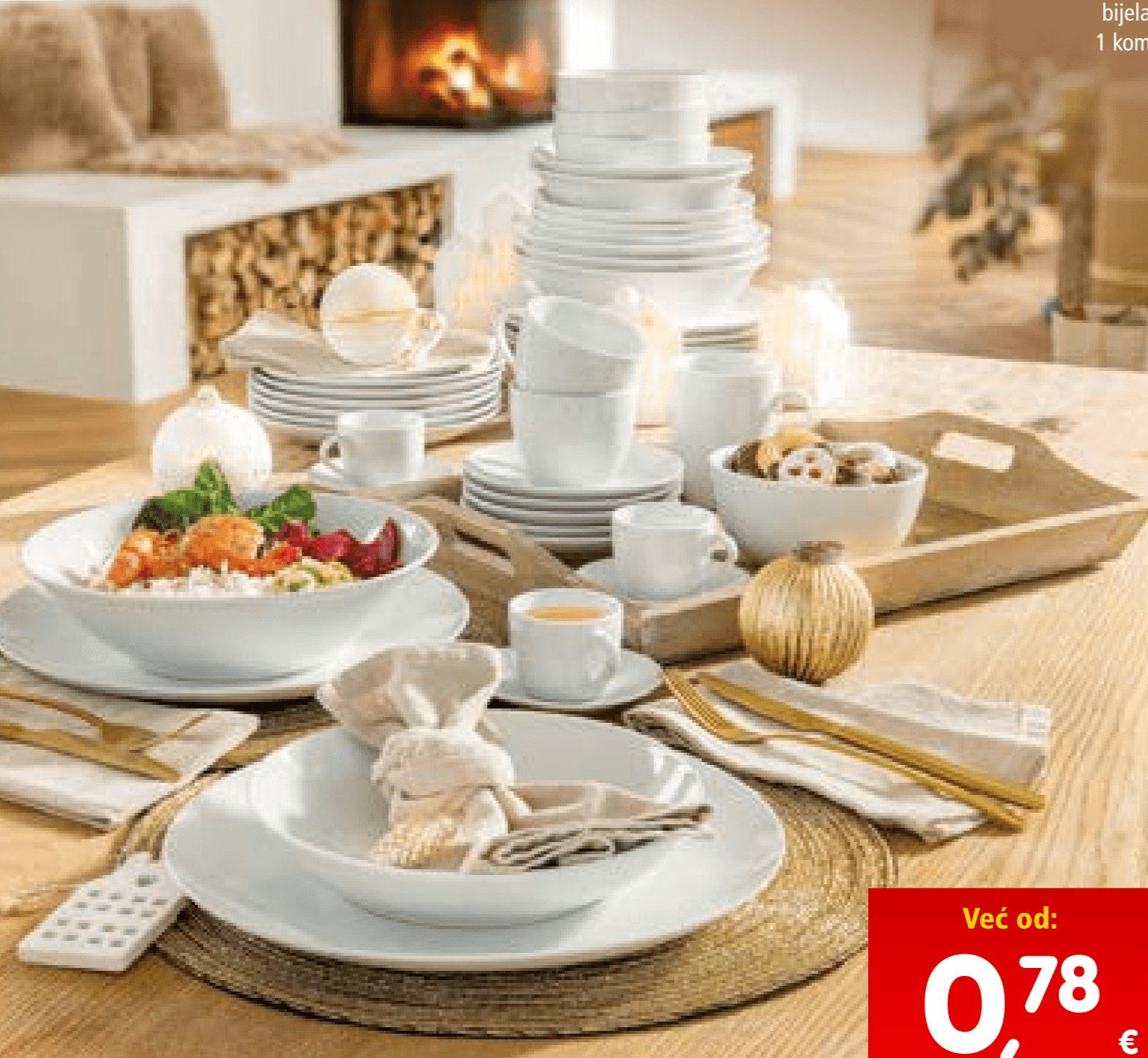 Šalica, zdjelica, tanjur ili tanjurić 1 kom