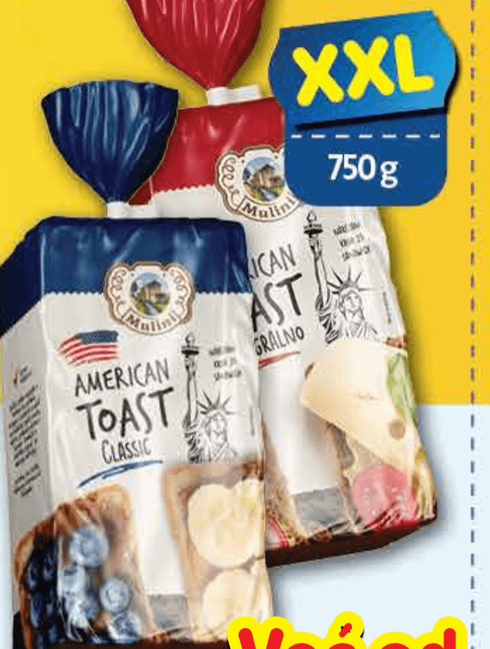 Mulini Toast 750 g - Akcija u trgovini Plodine