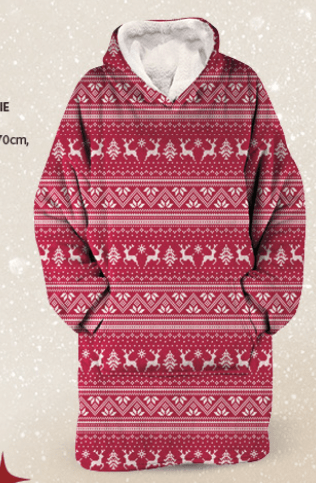 Božićni hoodie Teddy 1 kom