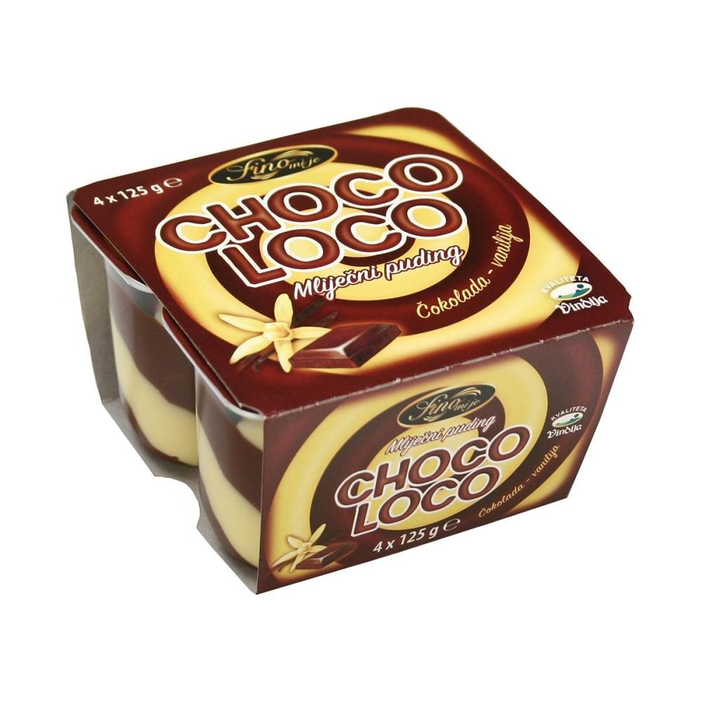 Choco-Loco Puding 4x125g - Akcija u trgovini Konzum