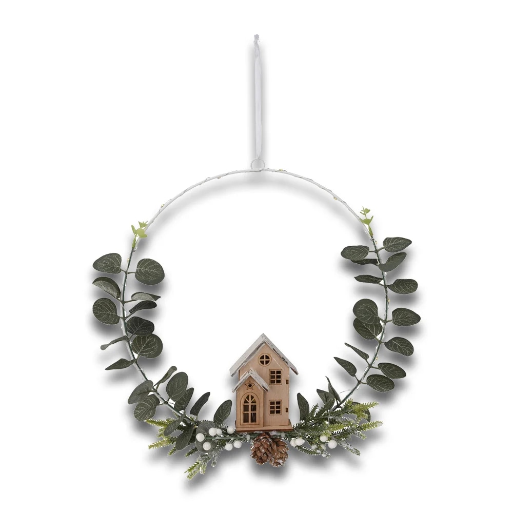 Vijenac s led kućicom 30 cm