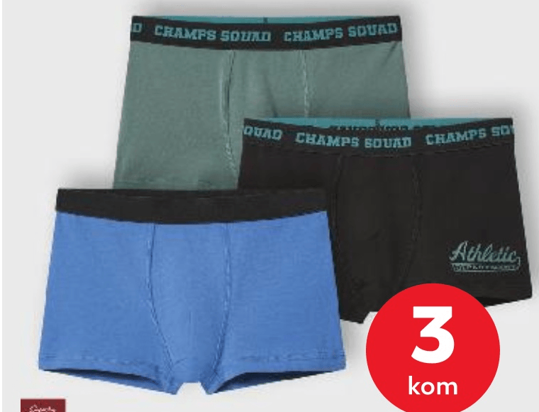 Bokserice za djeÄake 3 kom - Akcija u trgovini Kaufland