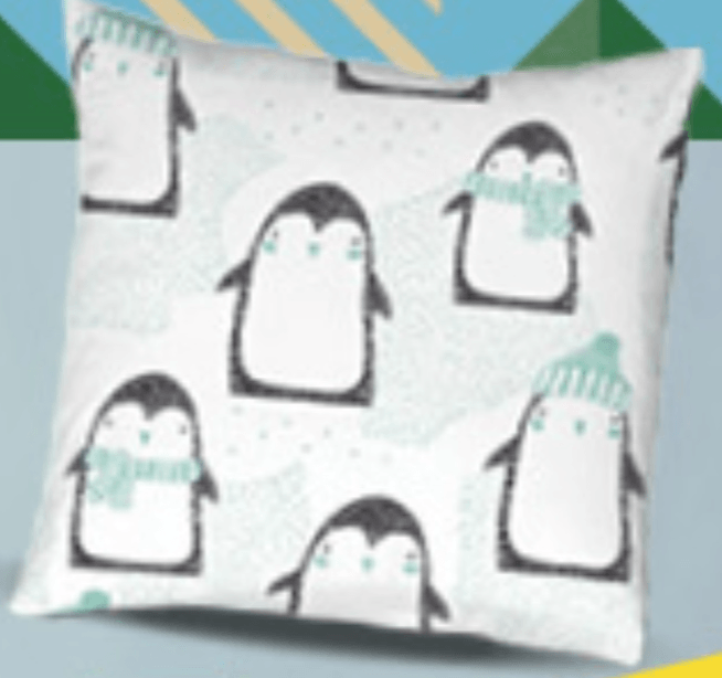 Pingvin dekorativni jastuk 40x40cm, kom