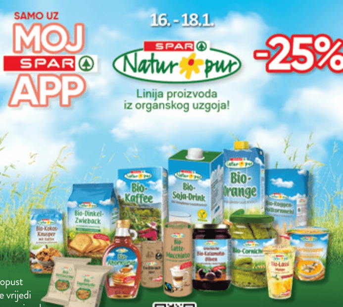 Odabrani Natur pur proizvodi - Akcija u trgovini Spar