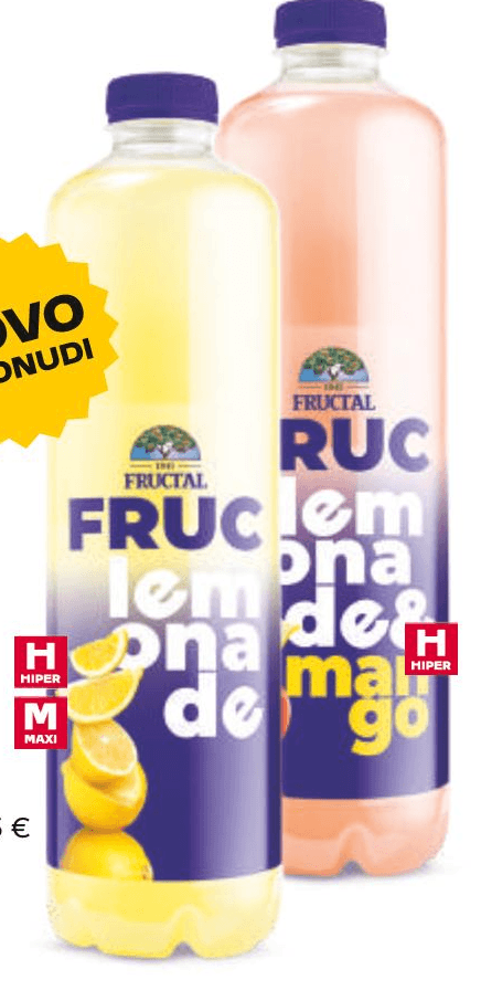 Fruc, Fructal Negazirano piće 1,5 L - Akcija u trgovini Tommy