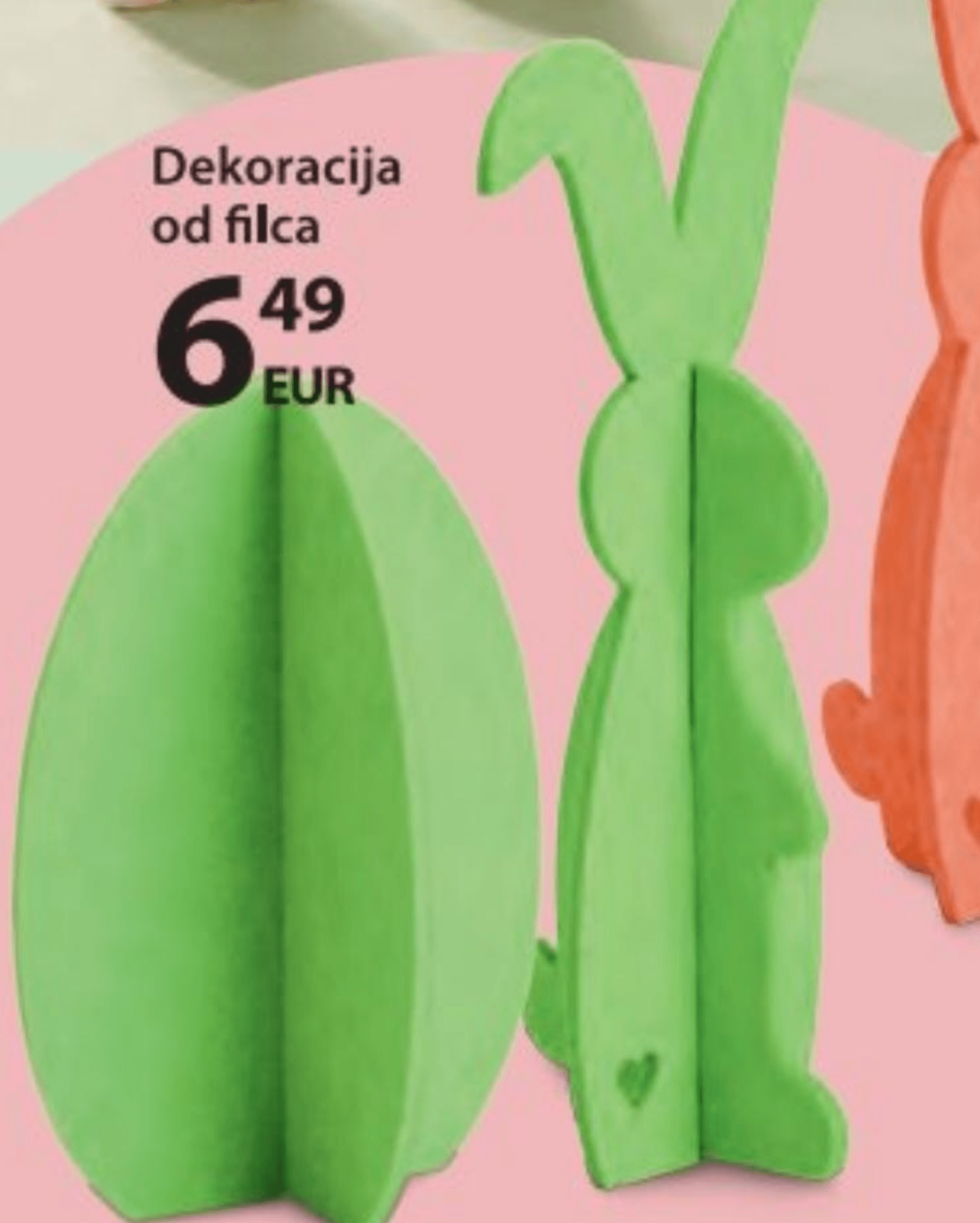 Dekoracija od filca - Akcija u trgovini NKD