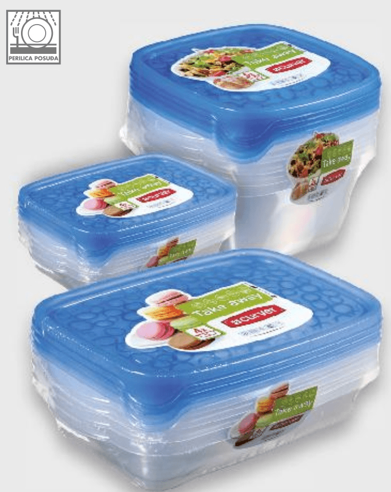 Posude za hranu pakiranje od 4 ili 5 komada TAKE AWAY - Akcija u trgovini Kaufland