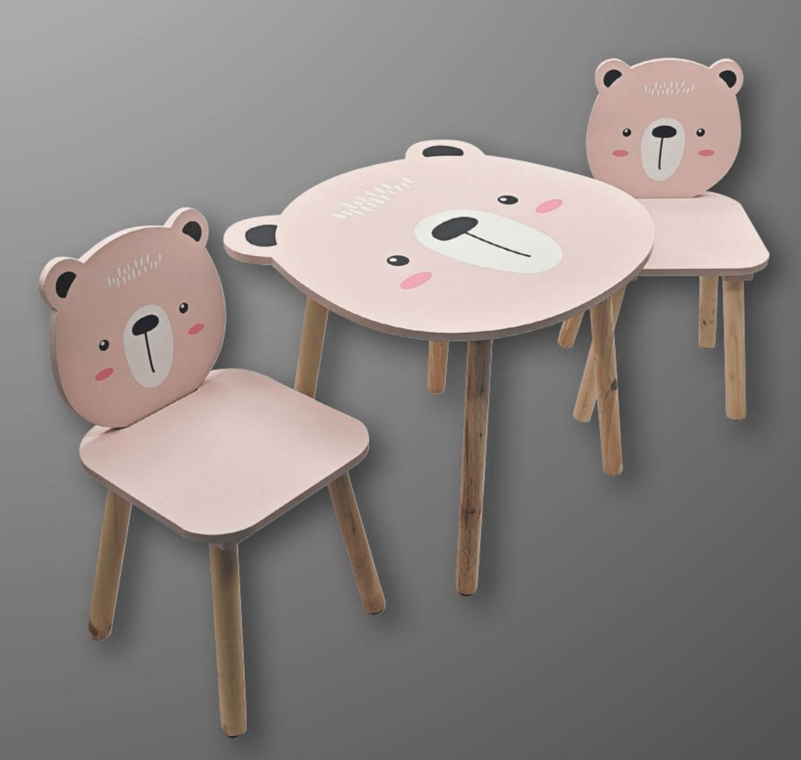 Dječji set za sjedenje stol s 2 stolice