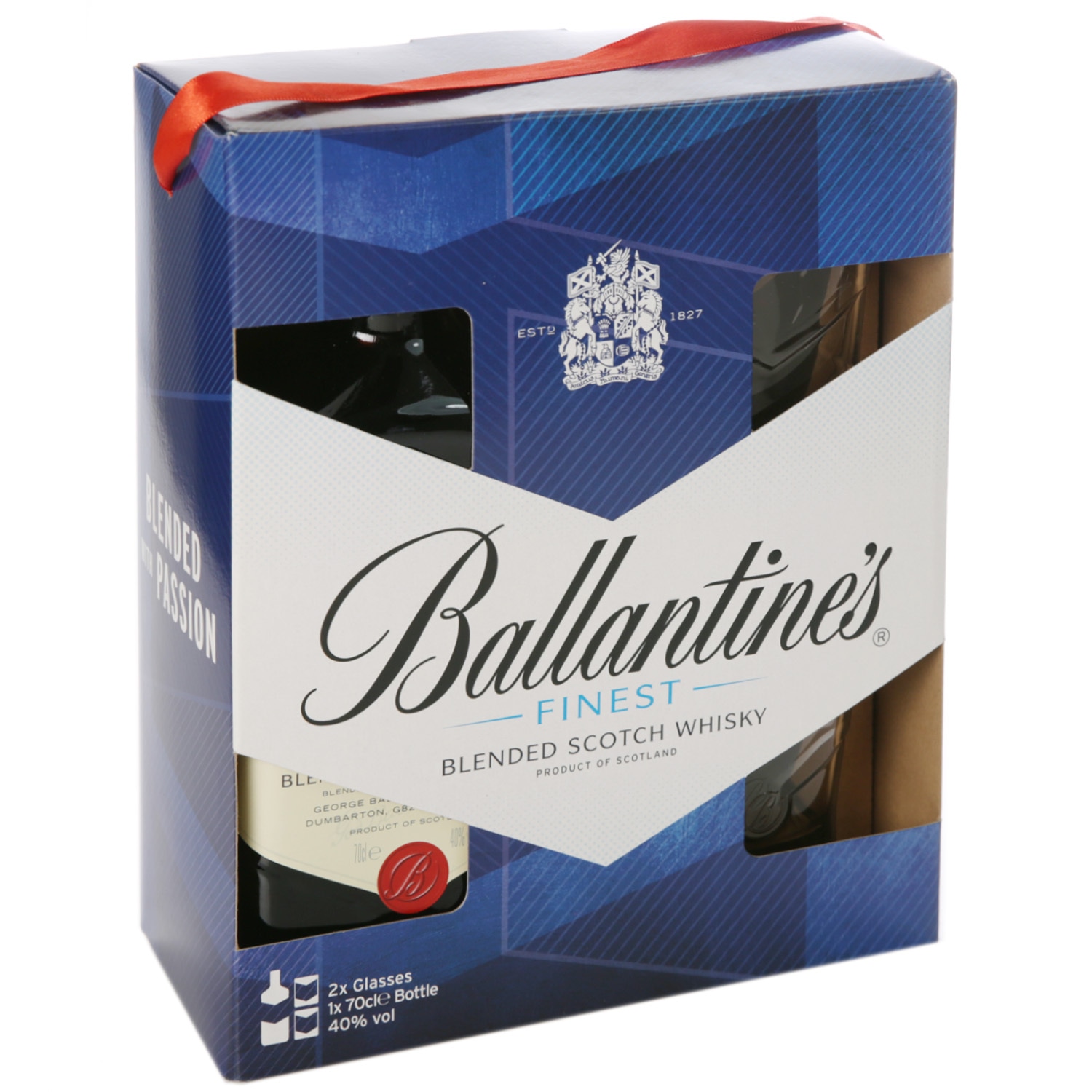 BALLANTINES Viski 0,71 + 2 čaše
