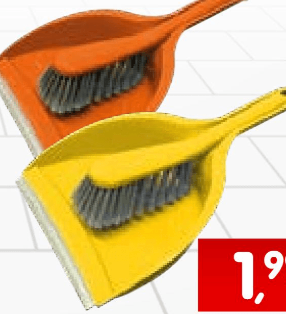 Lopatice za smeće s metlicom 1 kom - Akcija u trgovini Spar