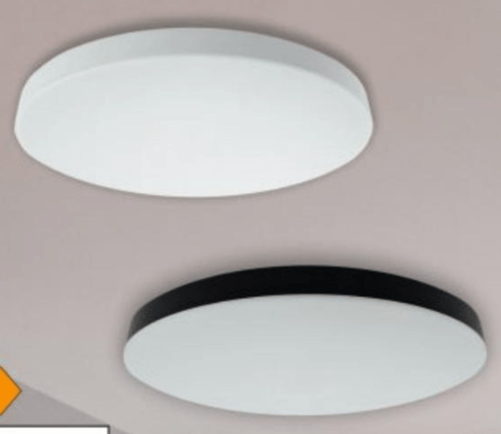 Stropna svjetiljka LED Qtec Ø 22,5 cm