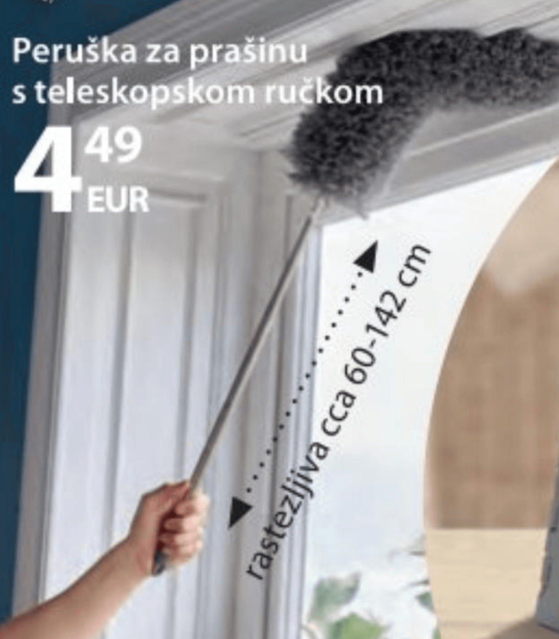 Peruška za prašinu s teleskopskom ručkom - Akcija u trgovini NKD