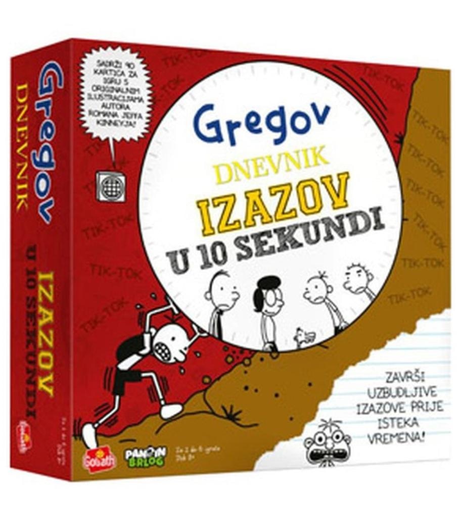 Društvena igra Gregov Dnevnik Izazov 10 Sek