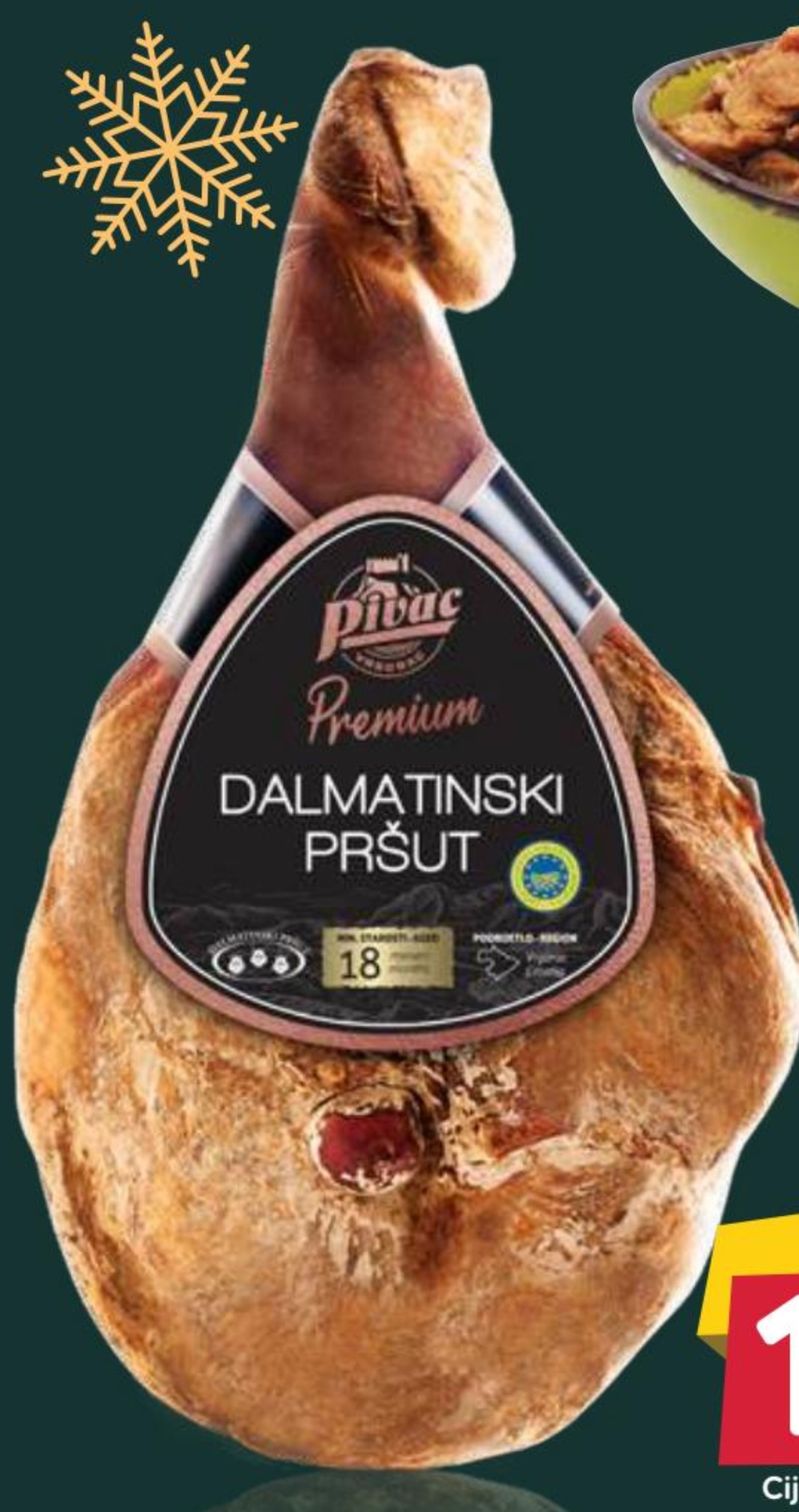 PIVAC Dalmatinski pršut s kosti premium