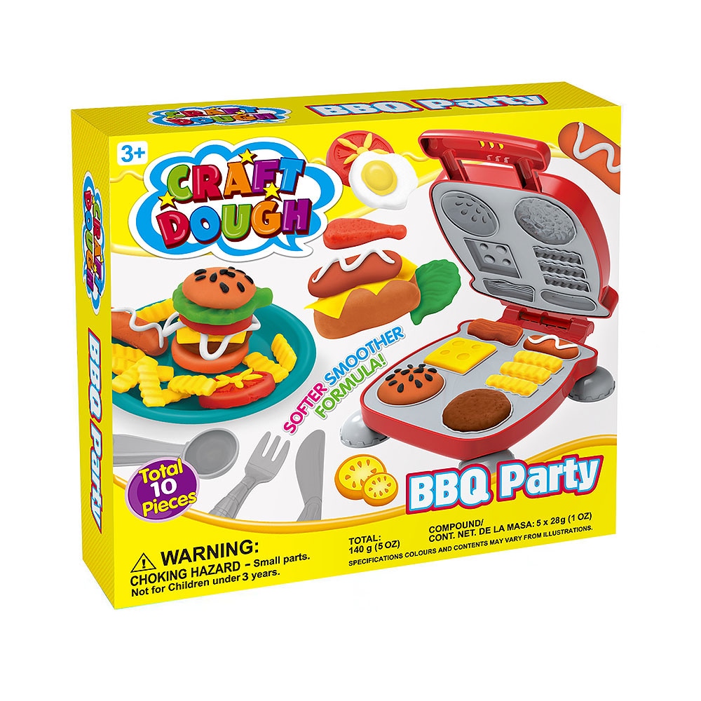 Set za igru - plastelin 140 g (5 boja×28 g)