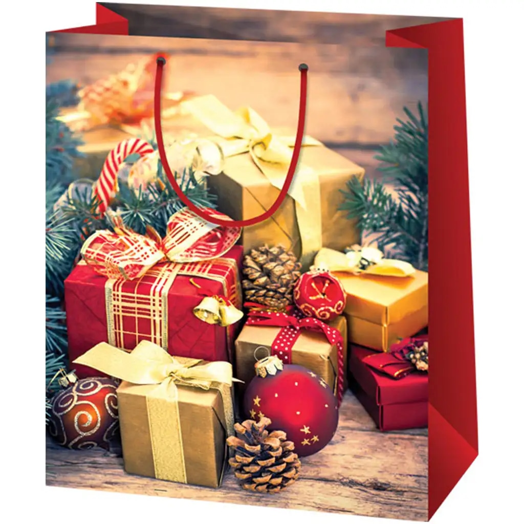 Poklon vrećica božićna srednja 1 kom
