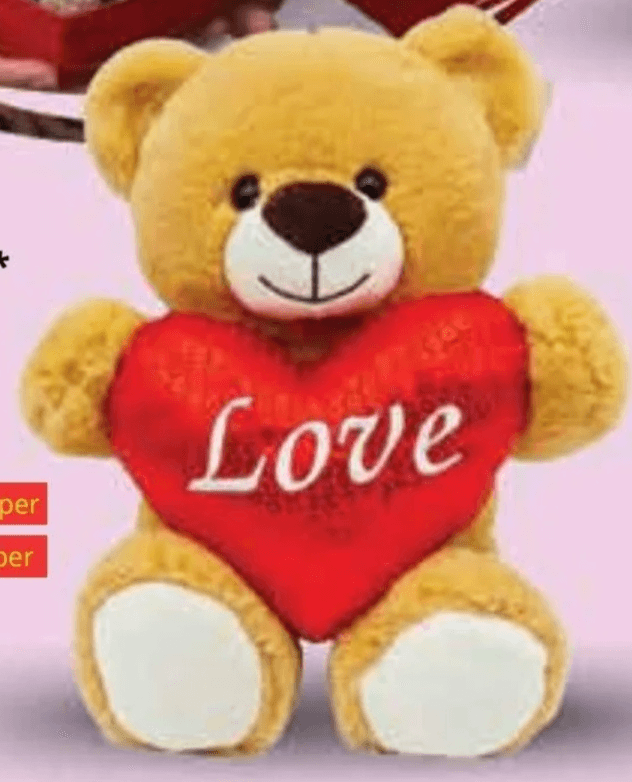 Pliš medo sa srcem 1 kom - Akcija u trgovini Ribola