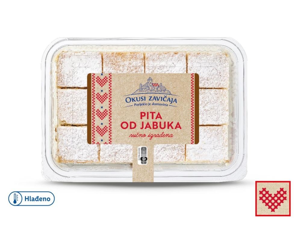 Okusi zavičaja Svježa pita od jabuka 420 g