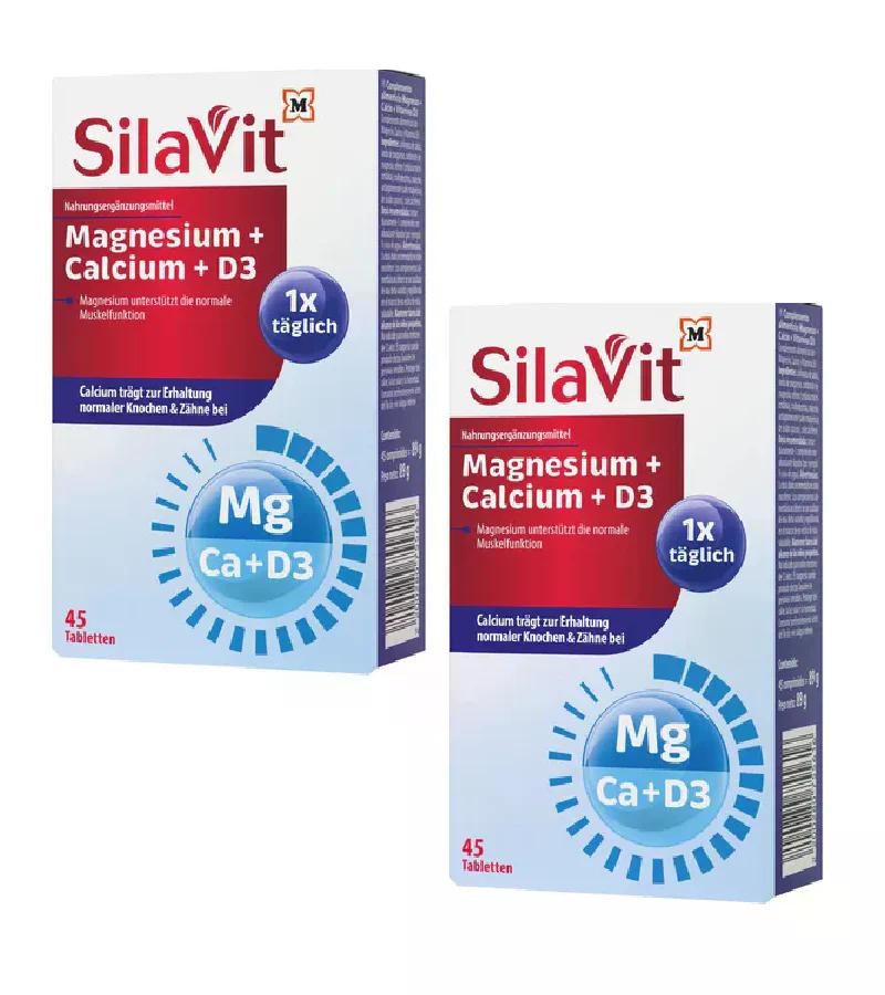 SilaVit magnezij + kalcij + D3 tablete 45 kom