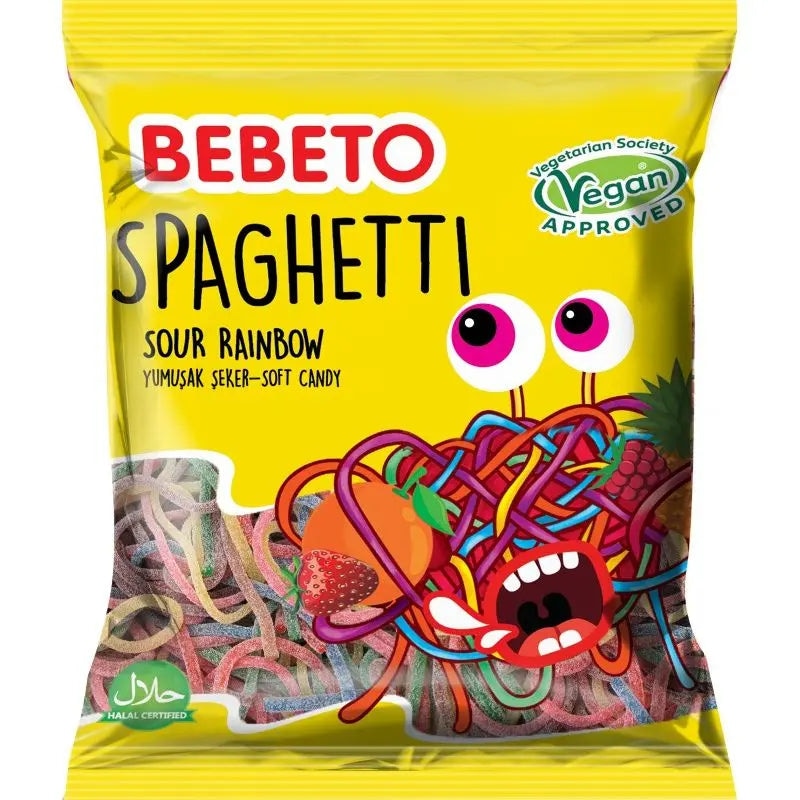 Bebeto Spaghetti jagoda, jabuka, rainbow 80 g