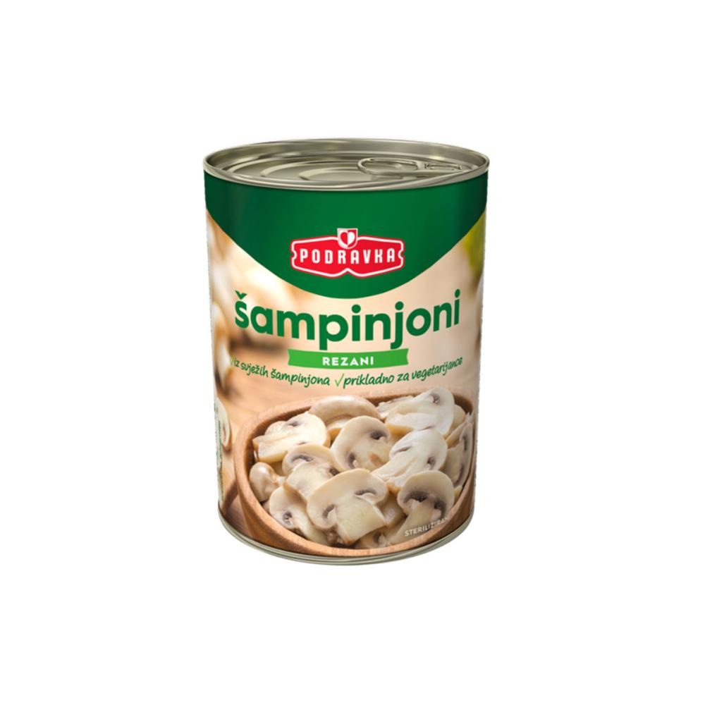 Podravka rezani šampinjoni 400 g - Akcija u trgovini Bakmaz