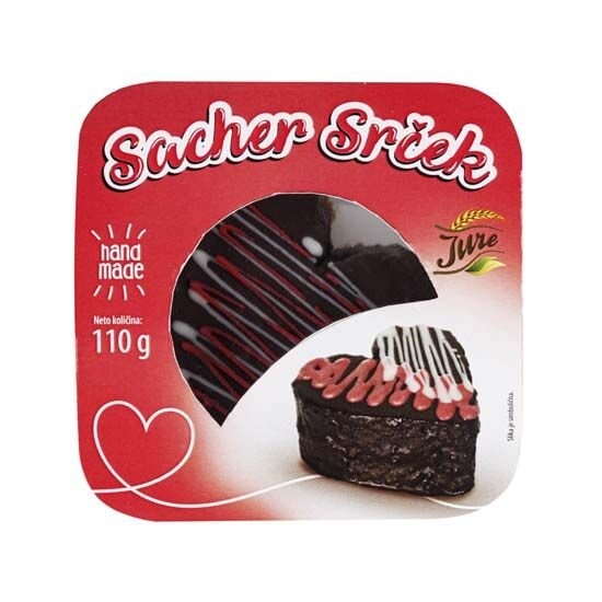 Kolač Sacher srce 110 g - Akcija u trgovini Spar