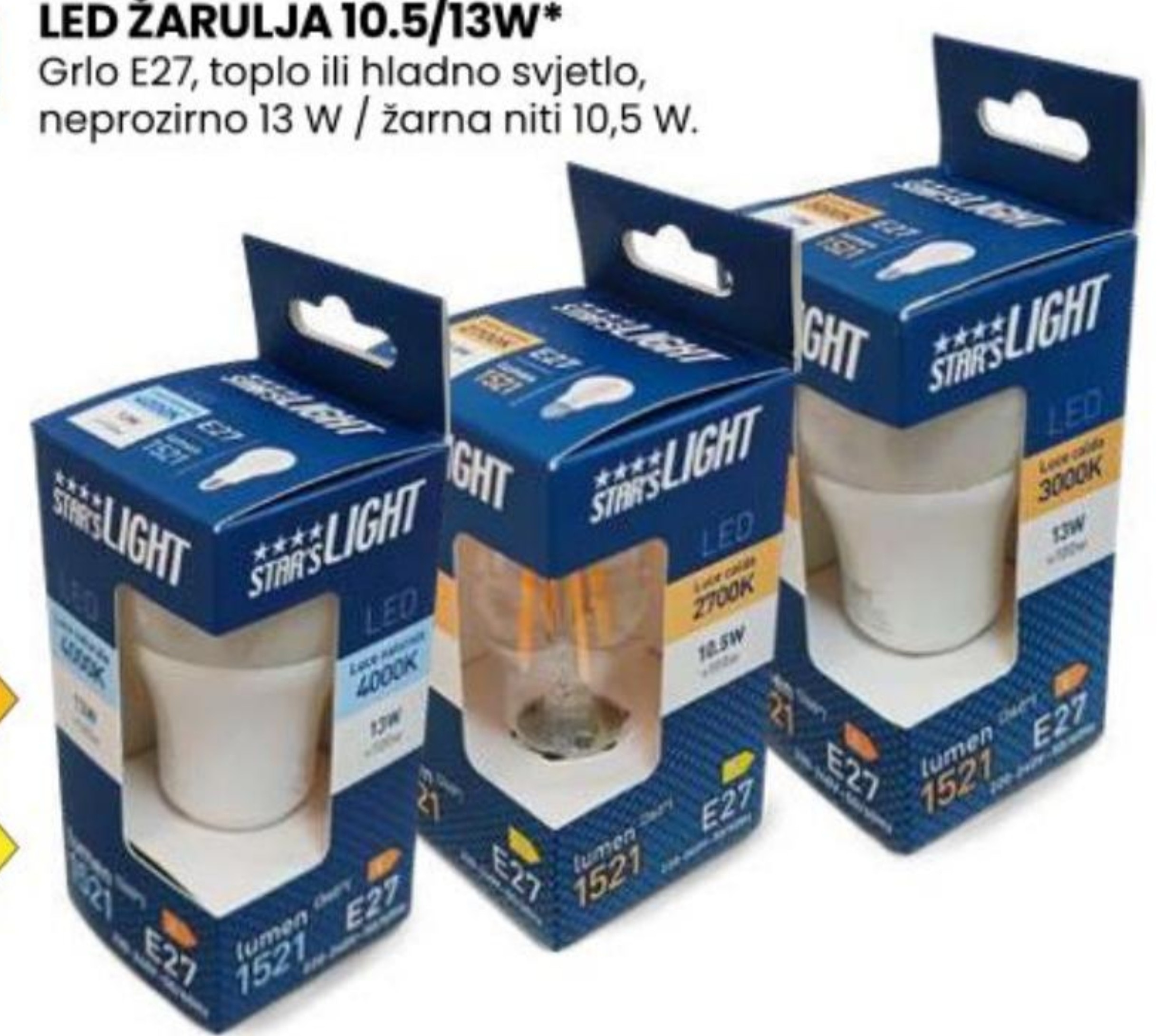 LED žarulja 10.5/13W STAR'S LIGHT - Akcija u trgovini Eurospin
