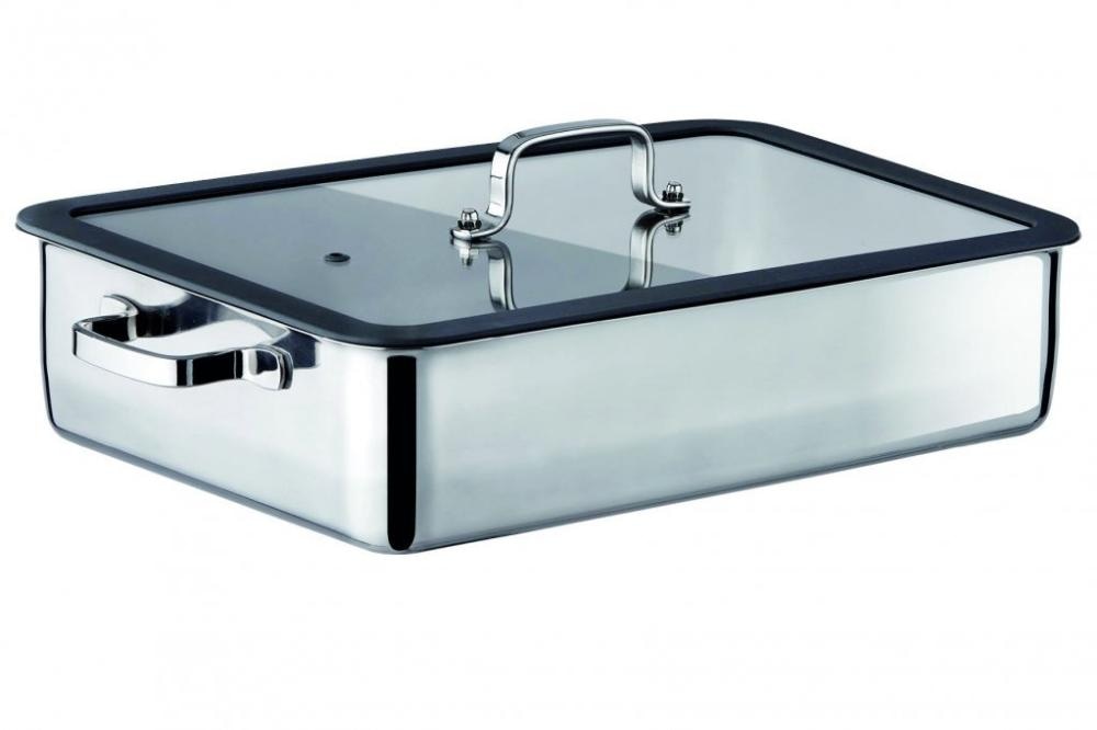 Inox pekač sa staklenim poklopcem 1 kom INOXRIV - Akcija u trgovini Spar