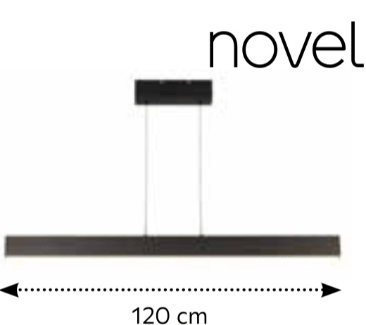 Viseća LED svjetiljka 18,5W LED, 2250 lm, 3000 K, 120x6 cm, v. 190 cm - Akcija u trgovini Lesnina