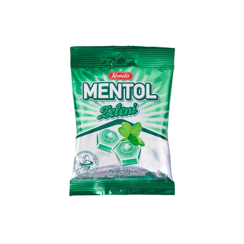 Kandit Mentol Zeleni bomboni 100g