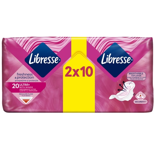Libresse freshnes &protection ultra higijenski ulošci 20 kom. - Akcija u trgovini Dm