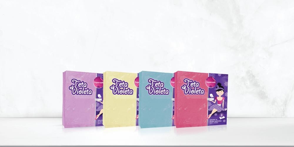 Salvete Violeta 3 paketa