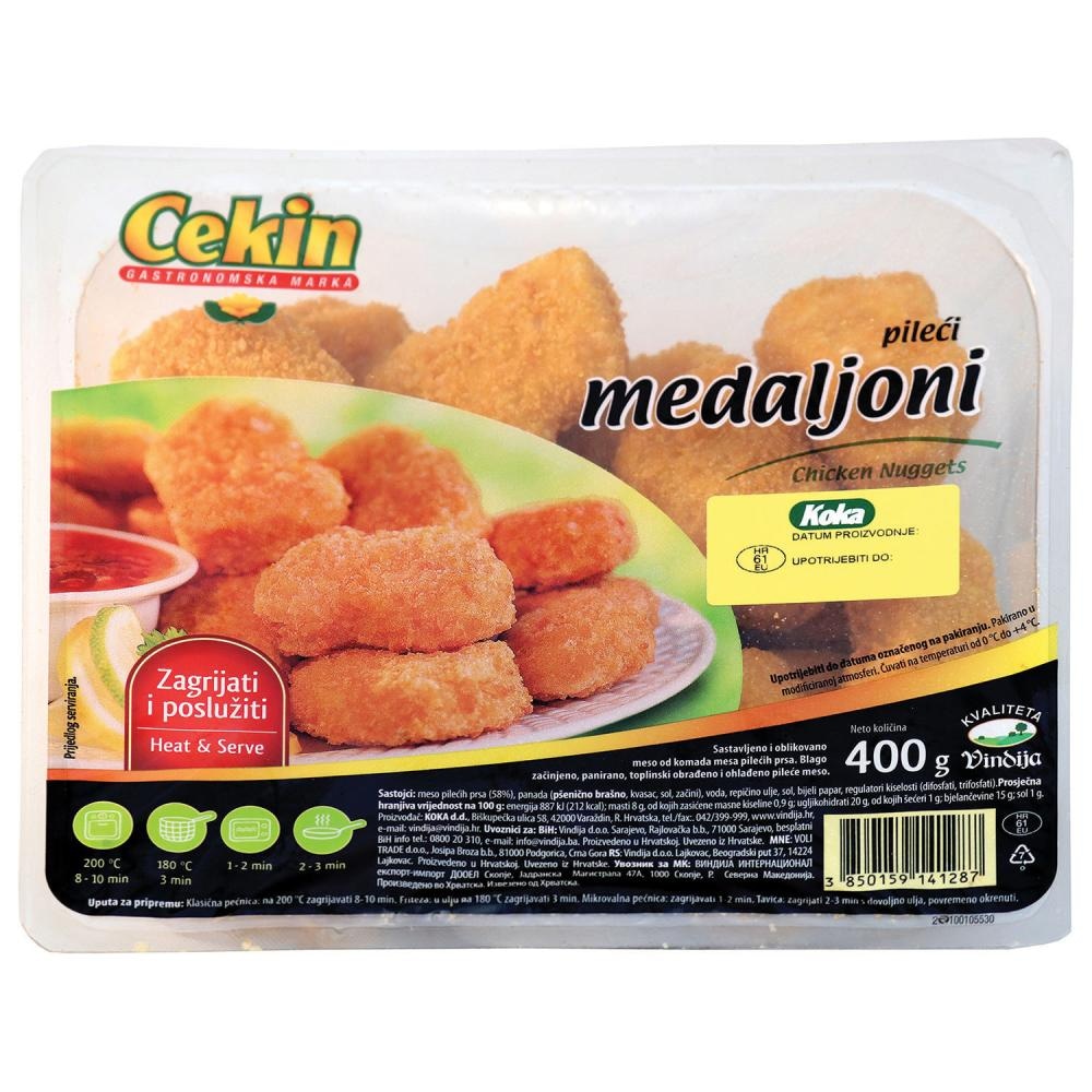 Cekin Panirani pileći medaljoni 400 g Cekin