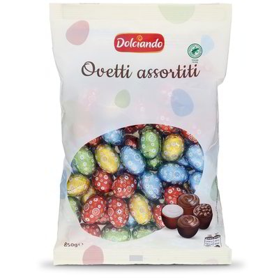 Mix čokoladnih mini jaja Dolciando Ovetti assortiti 850 g