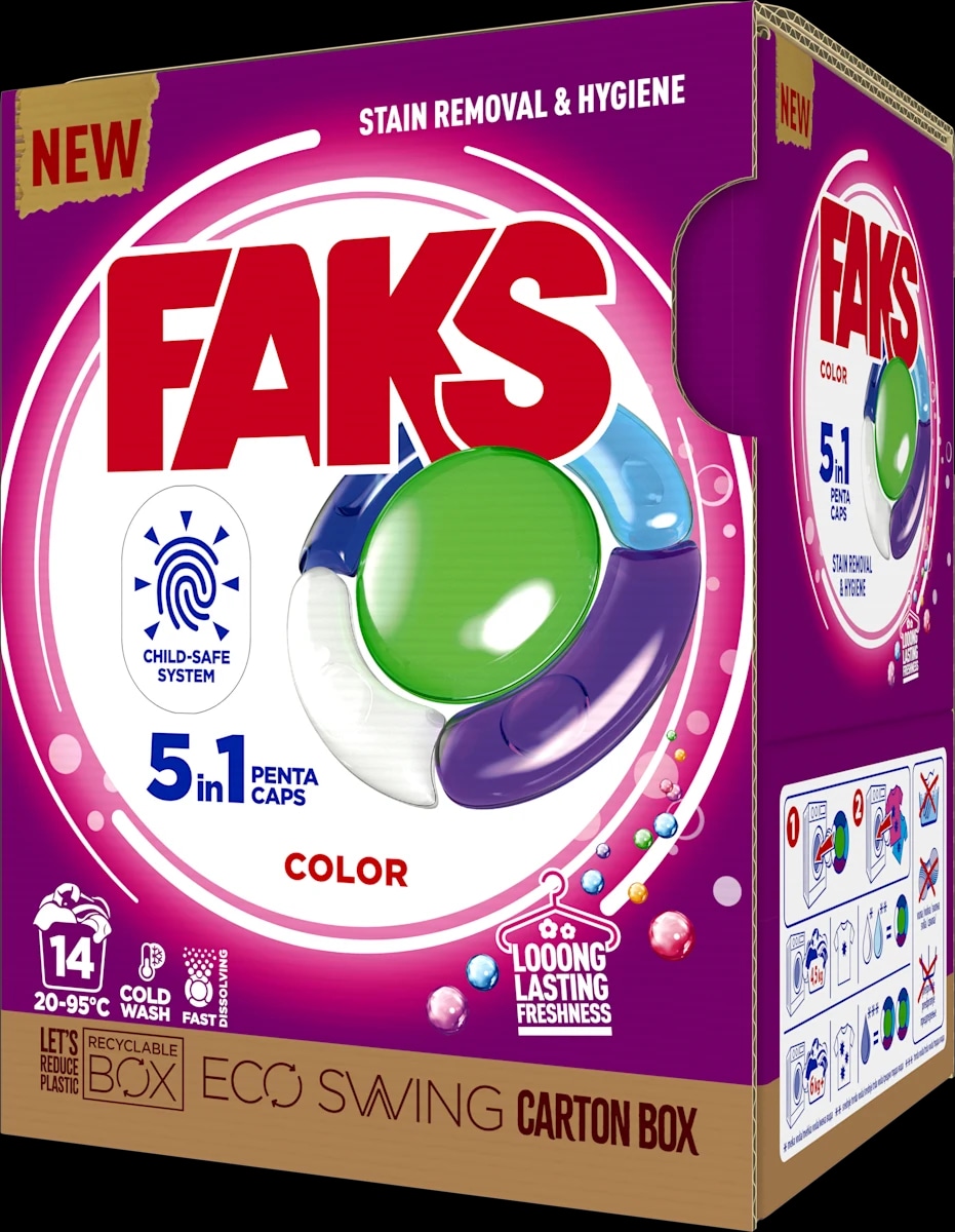 Faks Color kapsule za pranje obojenog rublja 14 kom. - Akcija u trgovini Dm