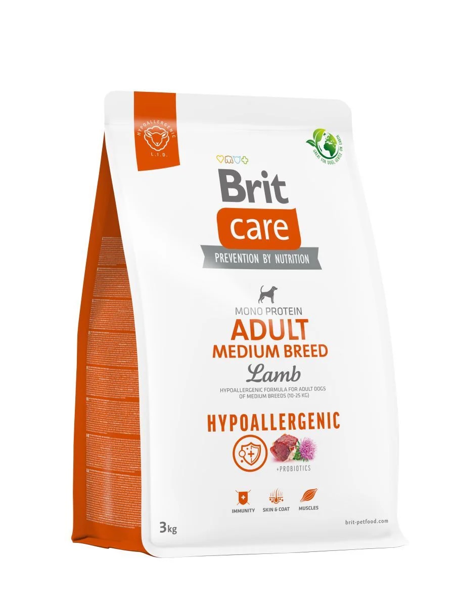 BRIT CARE Hypoallergenic Monoprotein Medium Breed 12kg - Akcija u trgovini Pet Centar