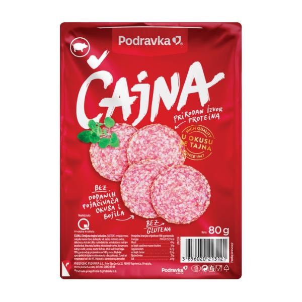 Kobasica čajna, kulen narezak VP 80 g