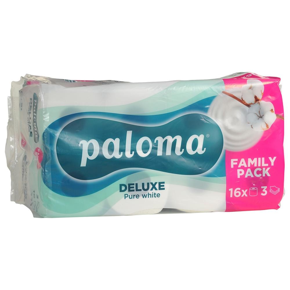 Toaletni papir Paloma deluxe 16 kom, 3 slojni - Akcija u trgovini KTC