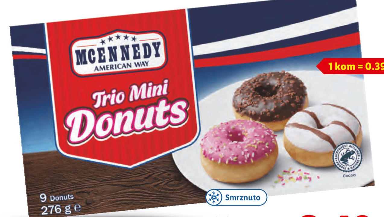 Mini donuts 276 g - Akcija u trgovini Lidl
