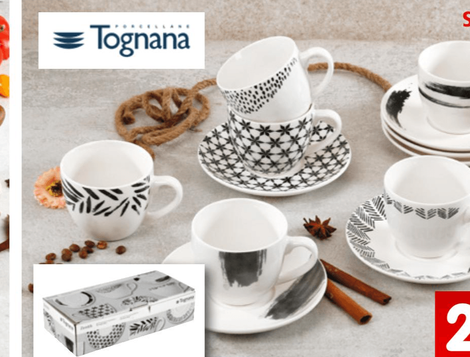 Set šalica za kavu Iris 6 šalica + 6 tanjurića, 1 set - Akcija u trgovini Spar