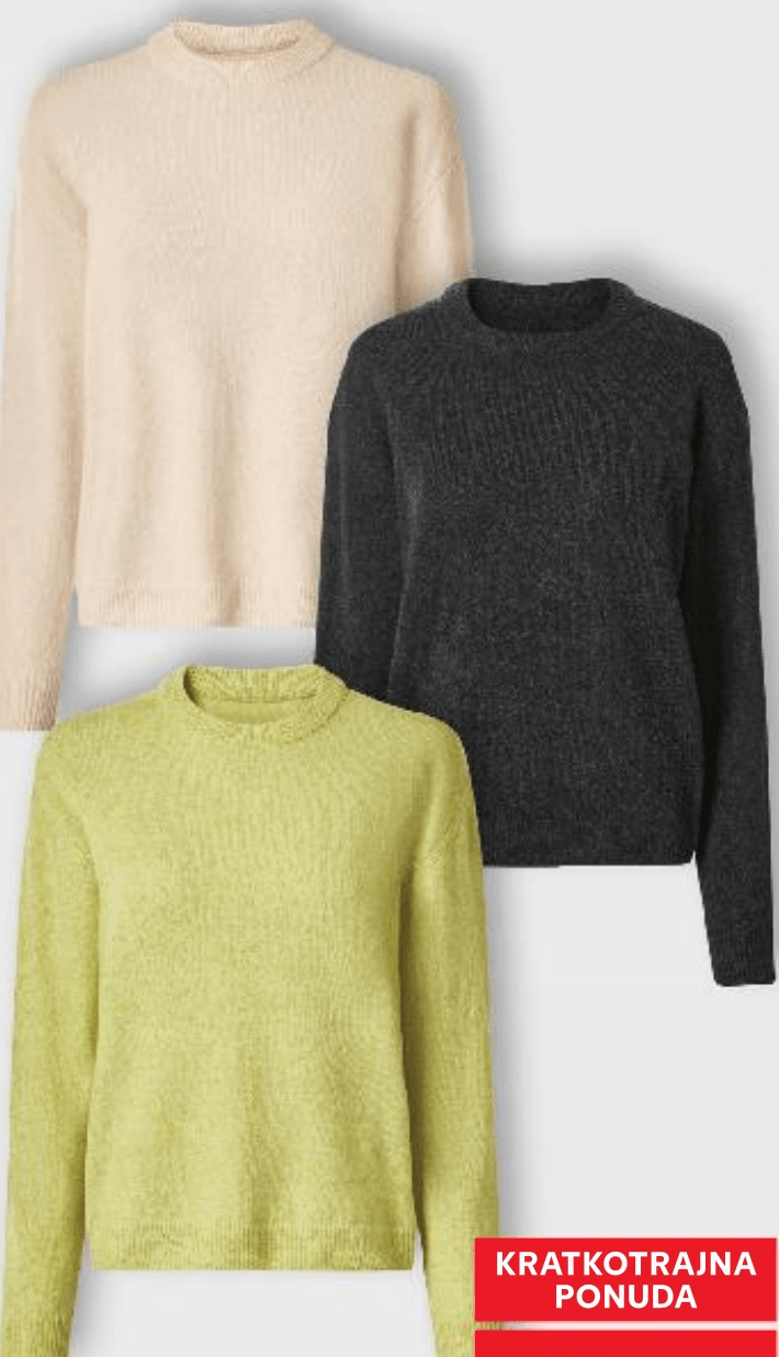 Ženski pleteni pulover - Akcija u trgovini Kaufland