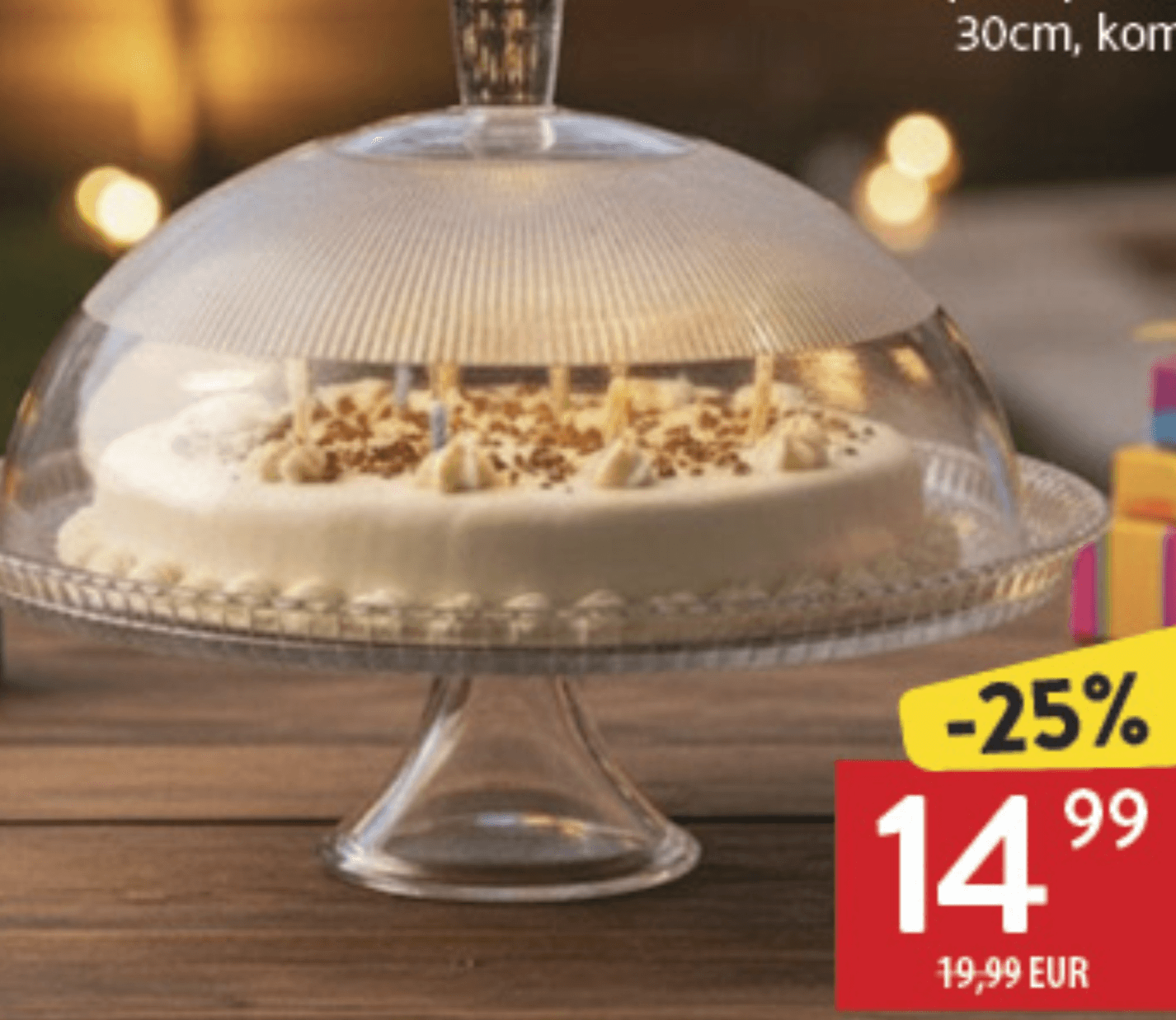 Stalak za tortu 30cm, kom