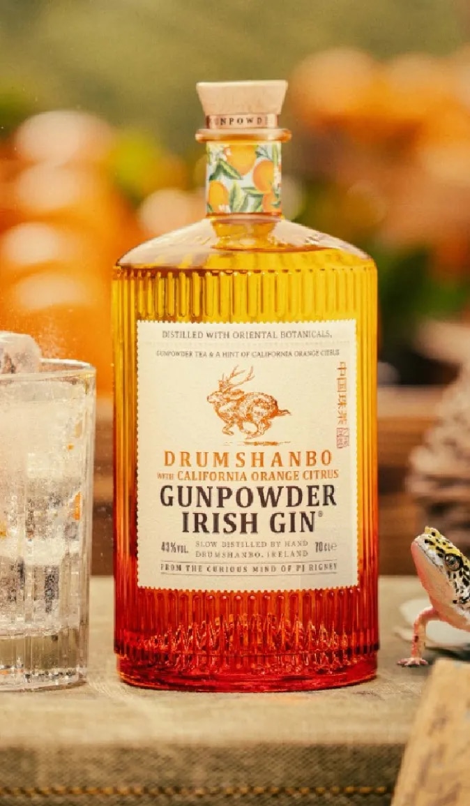 Gunpowder Irish Gin Californian Orange Citrus + Čaša 0,701