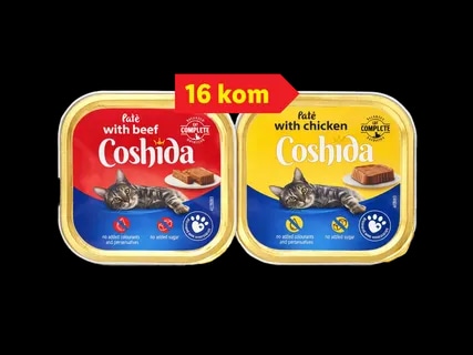 Coshida Mokra hrana za mačke 16 x 100 g - Akcija u trgovini Lidl