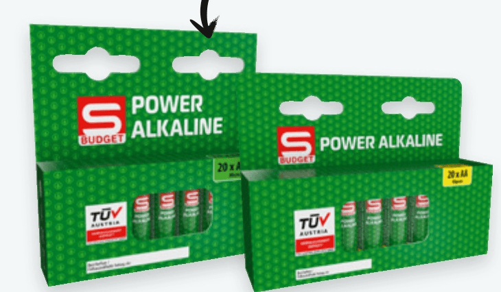 Baterije S-Budget 20 komada, 1 pak - Akcija u trgovini Spar