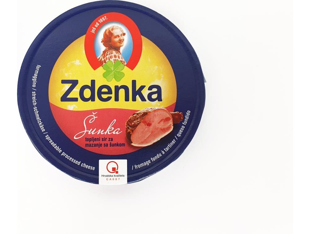 ZDENKA Topljeni sir sa šunkom 140 g - Akcija u trgovini Ribola