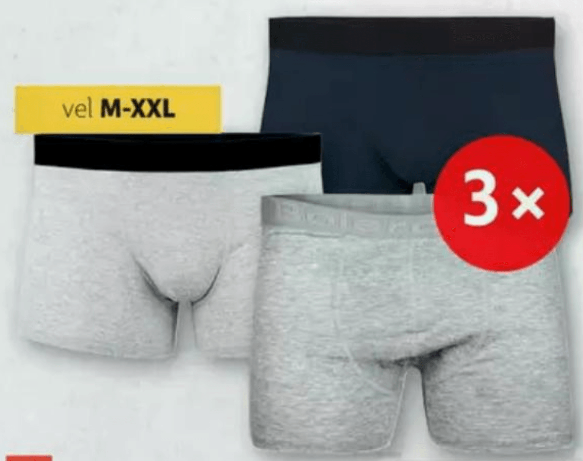 Muške bokserice 3x - Akcija u trgovini Plodine