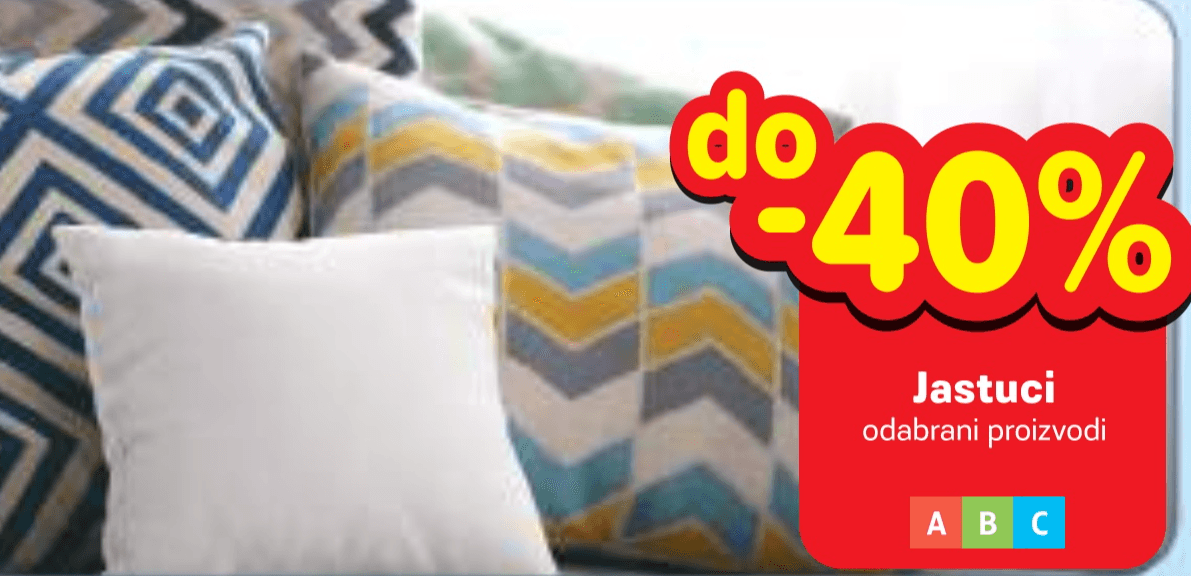 Jastuci - Akcija u trgovini Plodine